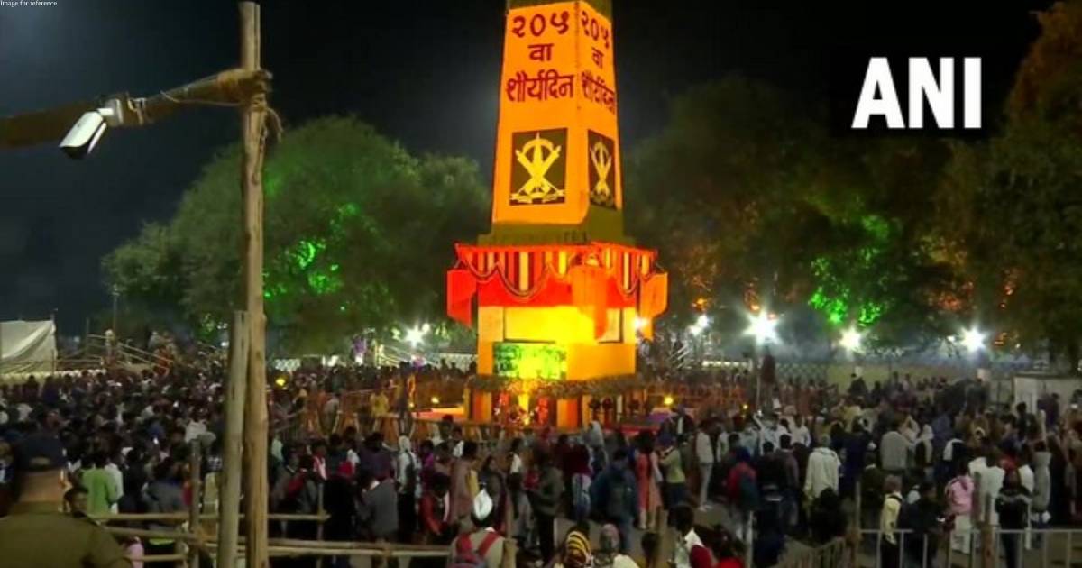 Maharashtra: Crowd gathers at Jay Stambh to mark 205th anniversary of Bhima-Koregaon battle